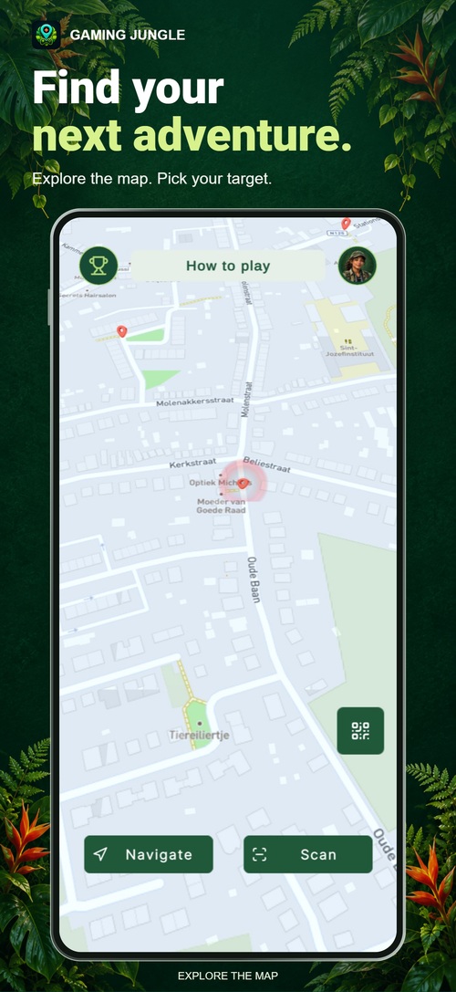 Explore the Gaming Jungle map