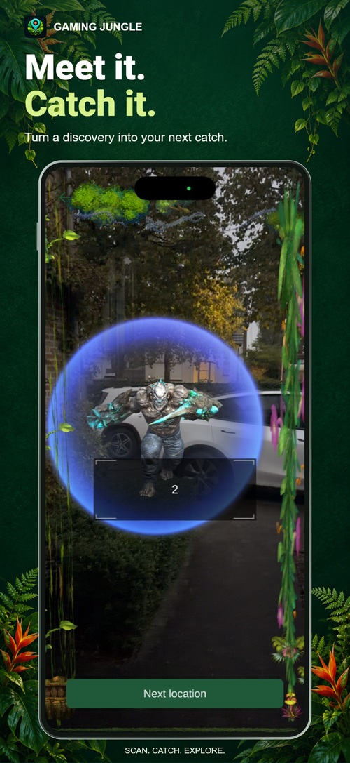 Catch an AR monster
